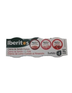 IBERITOS PATE SURTIDO 7 PACK-3x25G (YORK,JAMON,LOMO)
