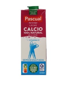 LECHE PASCUAL CALCIO SEMI BRICK 1 L.