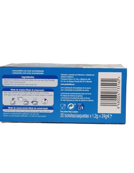 INFUSION ALTEZA MANZANILLA CON ANIS 20U