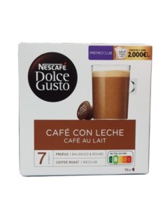 DOLCE GUSTO CAFE CON LECHE 16X10 GRS