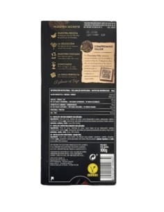 CHOCOLATE VALOR NEGRO 85% CACAO SIN AZUCAR 100 GR 2