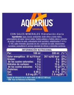 AQUARIUS DE NARANJA LATA 33 CL 2
