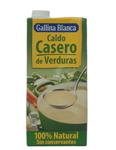 CALDO DE VERDURAS G.BLANCA 100% NATURAL 1 L. BRICK