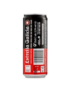 CERVEZA ESTRELLA GALICIA LATA 330 ML