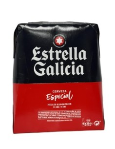 CERVEZA ESTRELLA GALICIA PACK-6 0.25L