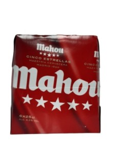 CERVEZA MAHOU 5 ESTRELLAS PACK 6 25 CL