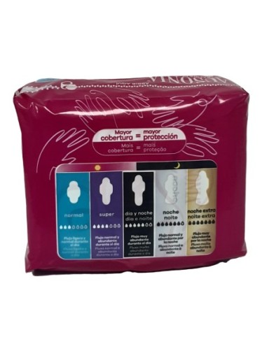 COMPRESA AUSONIA AD NORMAL ALAS 14  UDS