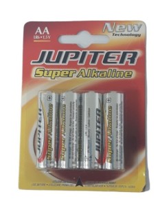 PILAS ALCALINAS BL4 LR06 JUPITER / POWERKING AA