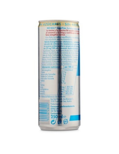 RED BULL SIN AZUCAR 250 ML