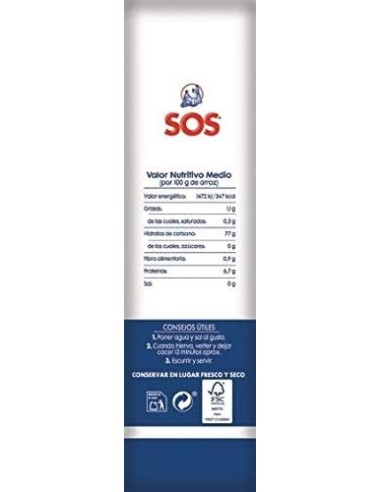 ARROZ SOS 1 KG ARROZ SOS 1 KG