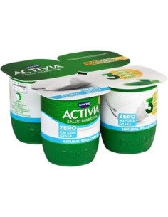 ACTIVIA NATURAL 0% EDULCORADO X 4 UDS