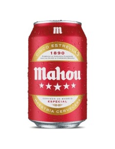 CERVEZA MAHOU 5 ESTRELLAS LATA 33 CL