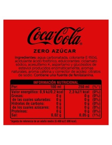 COCA COLA ZERO 2 L
