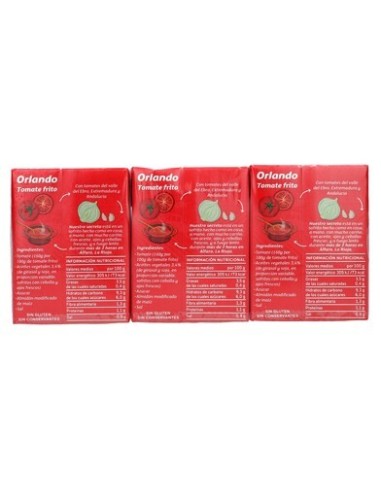 TOMATE FRITO ORLANDO BRIK PACK 3*212 GRS