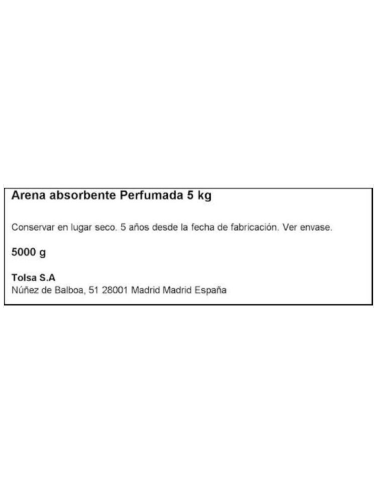 ARENA DE GATOS POPETS  PERFUMA 5KGR