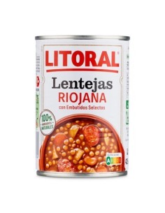 LENTEJAS A LA RIOJANA LITORAL LATA 430 G