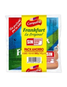 SALCHICHAS FRANKFURT 140G P4 CAMPOFRIO