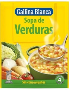 SOPA DE VERDURAS G.BLANCA SOBRE