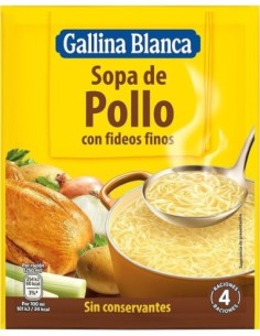 SOPA DE POLLO CON FIDEOS G.B.