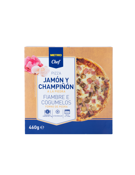 PIZZA CONGELADA JAMON / CHAMPIÑON 460 GR