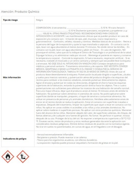 INSECTICIDA HOGAR Y PLANTAS SELEX 750 ML