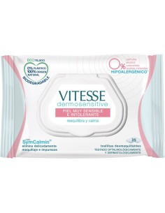 TOALLITAS DESMAQUILLADORAS VITESSE  25U P.SENSIBLE